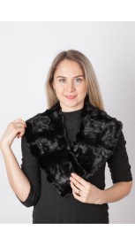 Black mink fur collar